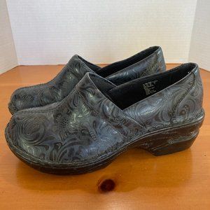 Thom McAn Clog Women's Sz 8.5W Toronto Navy Black Comfortable Good Condition